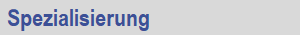 Spezialisierung